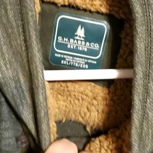 g.h.bass warm shirt xxl ttg xxg lined with fleece